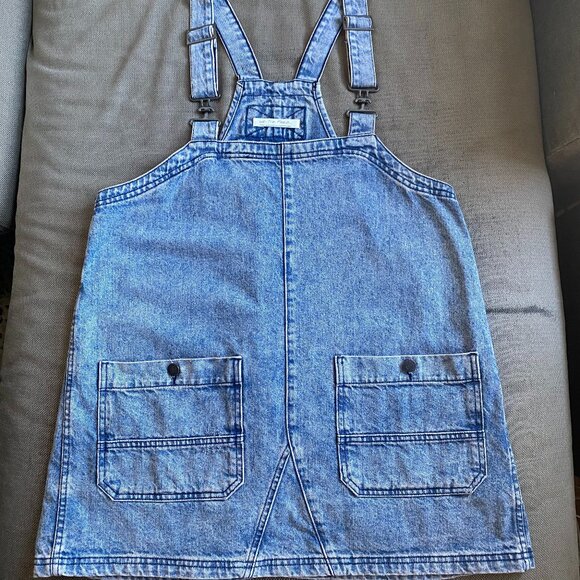 Free People Overall Smock Mini Dress - Picture 5 of 9